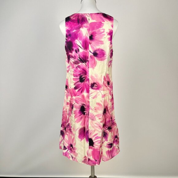 NWOT Johnny Was Jade KADEN Silk Blend Pink Floral MINI DRESS Size S - Picture 5 of 11